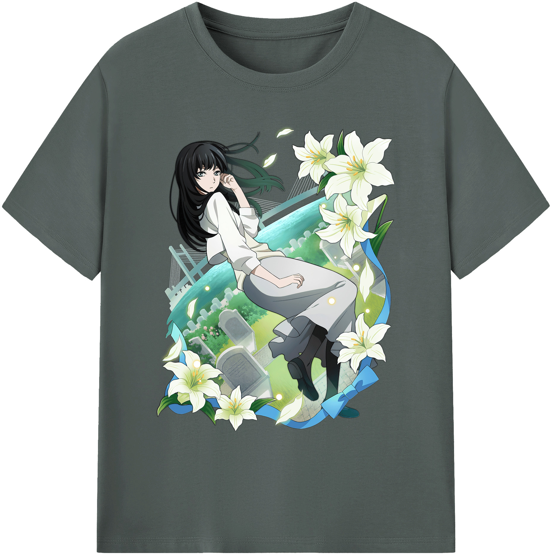 （画像用） 文豪ストレイドッグス Bungo Stray Dogs 綿100％ メンズ半袖Tシャツ｜肌触りやわらか＆通気性